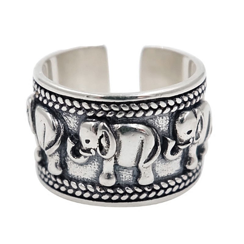 Buy Elephant Half Ring Sterling Silver Baltic Amber / Kids size